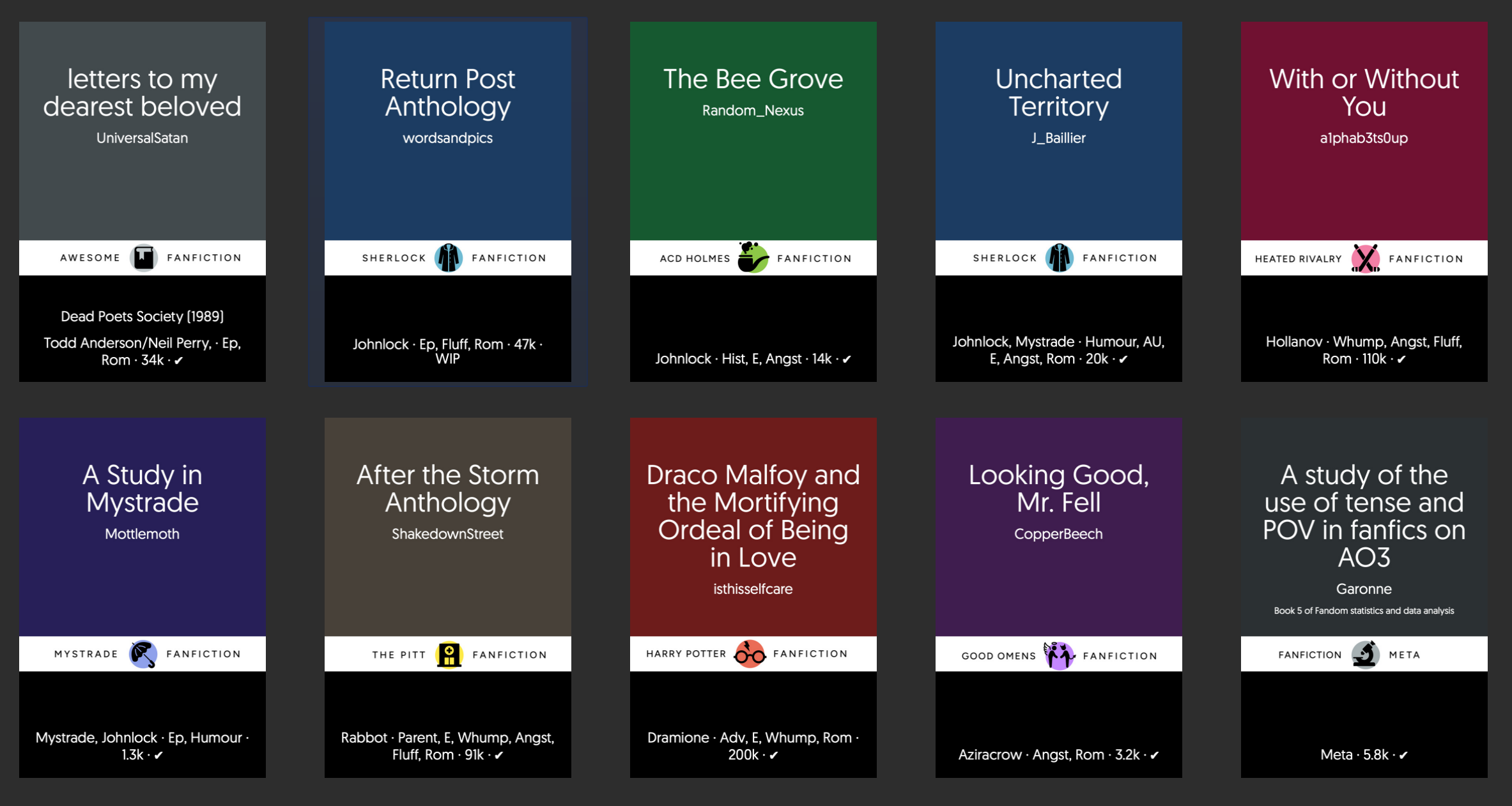 Cover samples